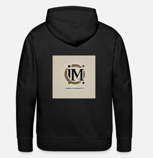 IM hoodie svart